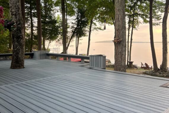 Composite Deck Project in Cottage Country