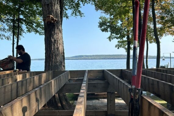 Composite Deck Project in Cottage Country